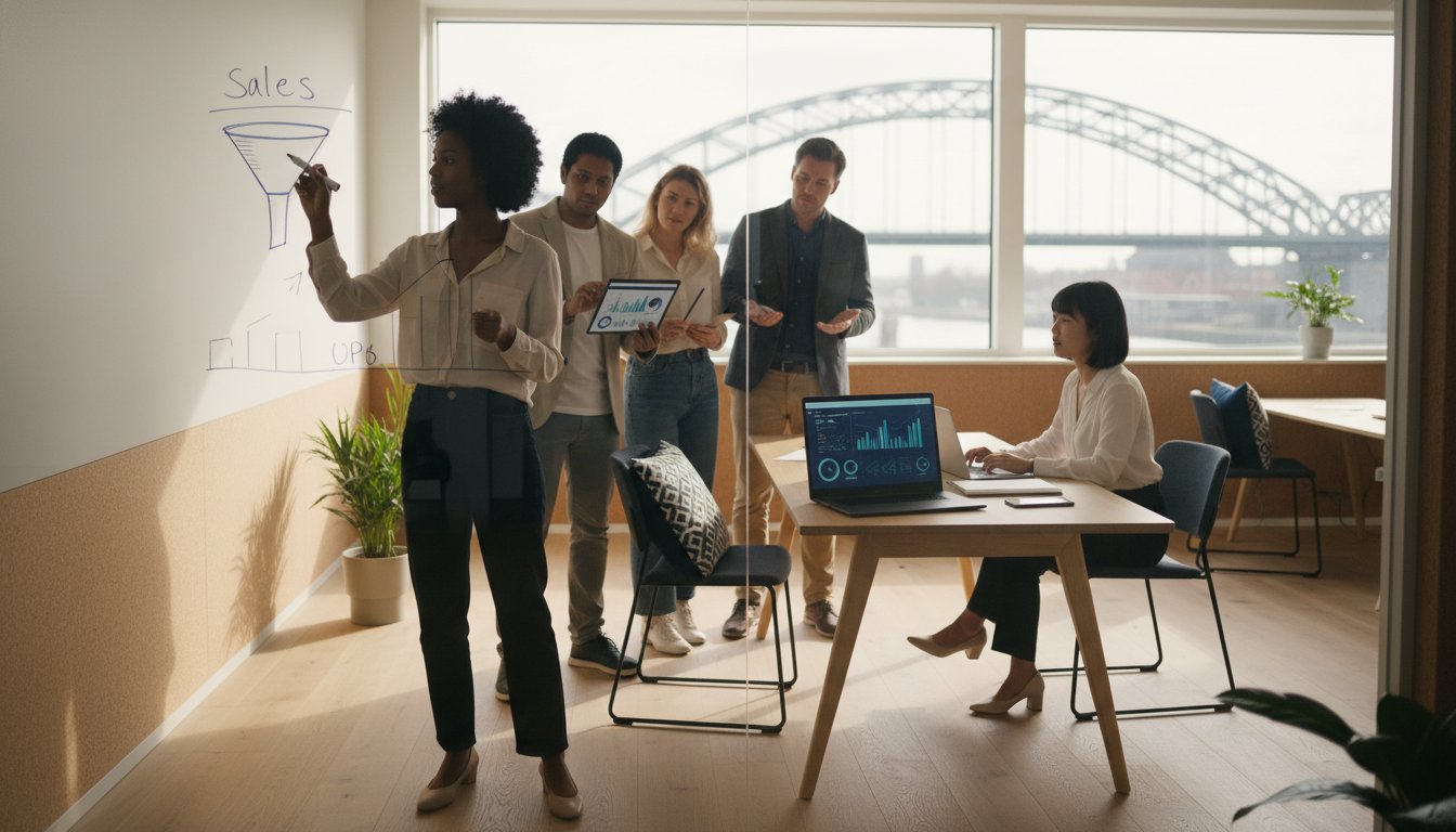 Blended learning voor sales teams: De strategische gids voor maximaal rendement
